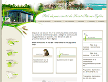 Tablet Screenshot of cc-saint-pierre-eglise.fr
